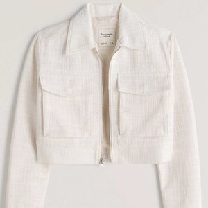 Abercrombie Tweed Crop Jacket New with Tag